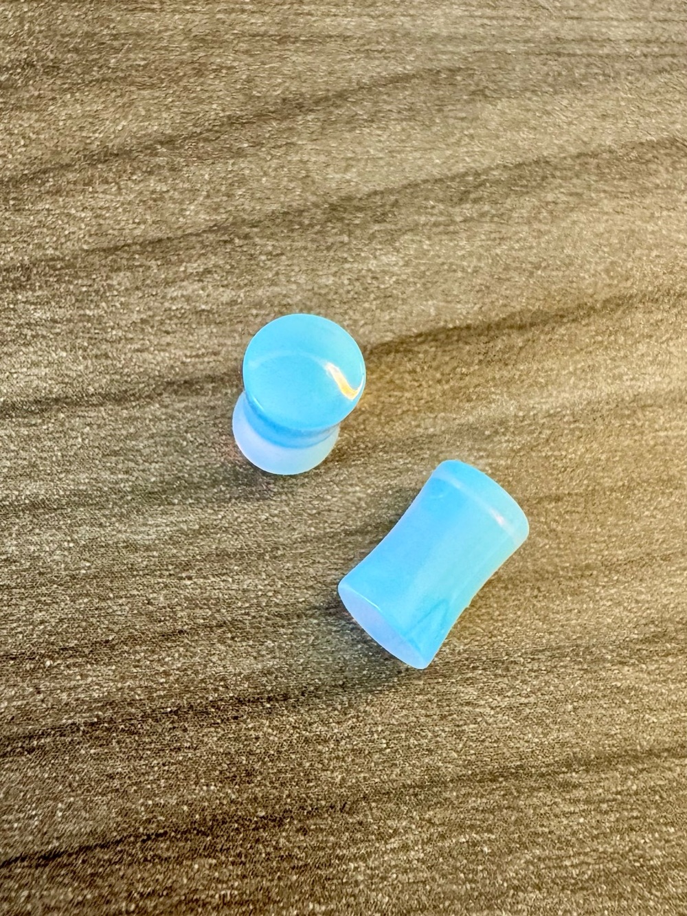 2 Gauge Opalite Tapered Plugs Earrings